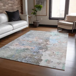 Luxury Washable Indoor/Outdoor Ravenna Taupe 8\' x 10\' Rug