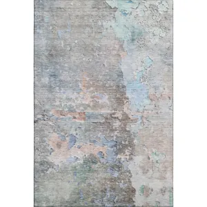 Luxury Washable Indoor/Outdoor Ravenna Taupe 8\' x 10\' Rug