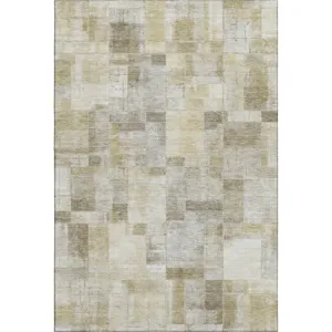 Luxury Washable Indoor/Outdoor Ravenna Beige 5\' x 7\'6\" Rug