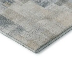 Luxury Washable Indoor/Outdoor Ravenna Denim 1\'8\" x 2\'6\" Rug