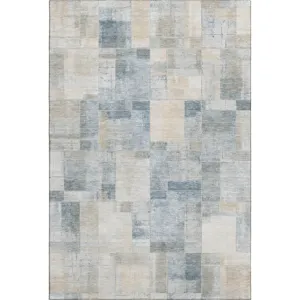 Luxury Washable Indoor/Outdoor Ravenna Denim 2\'6\" x 3\'10\" Rug