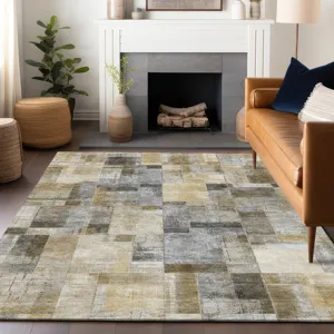 Luxury Washable Indoor/Outdoor Ravenna Granite 8\' x 10\' Rug