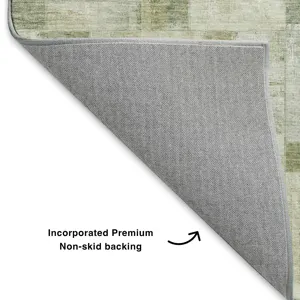 Luxury Washable Indoor/Outdoor Ravenna Sage 10\' x 14\' Rug