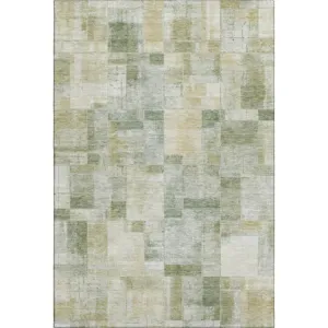 Luxury Washable Indoor/Outdoor Ravenna Sage 10\' x 14\' Rug