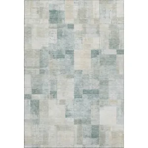 Luxury Washable Indoor/Outdoor Ravenna Seafoam 8\' x 10\' Rug