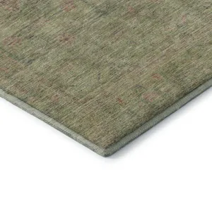 Luxury Washable Indoor/Outdoor Ravenna Aloe 5\' x 7\'6\" Rug