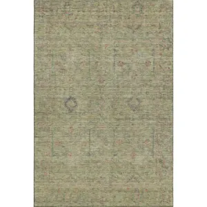 Luxury Washable Indoor/Outdoor Ravenna Aloe 5\' x 7\'6\" Rug