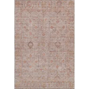Luxury Washable Indoor/Outdoor Ravenna Coral 10\' x 14\' Rug