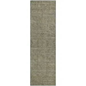 Luxury Washable Indoor/Outdoor Ravenna Khaki 2\'3\" x 7\'6\" Runner Rug