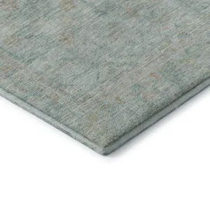 Luxury Washable Indoor/Outdoor Ravenna Sky 8\' x 8\' Round Rug