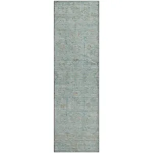 Luxury Washable Indoor/Outdoor Ravenna Sky 2\'3\" x 7\'6\" Runner Rug