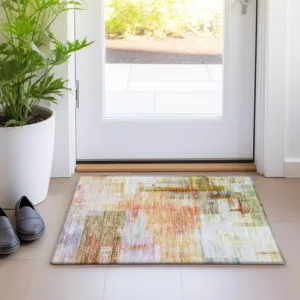 Luxury Washable Indoor/Outdoor Ravenna Coral 1\'8\" x 2\'6\" Rug
