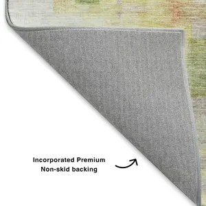 Luxury Washable Indoor/Outdoor Ravenna Green 5\' x 7\'6\" Rug