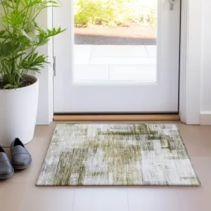 Luxury Washable Indoor/Outdoor Ravenna Taupe 1\'8\" x 2\'6\" Rug