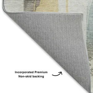 Luxury Washable Indoor/Outdoor Ravenna Gold 2\'6\" x 3\'10\" Rug