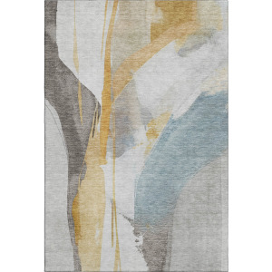 Luxury Washable Indoor/Outdoor Ravenna Gold Rug