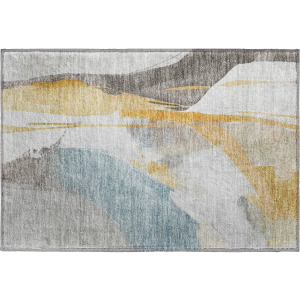 Luxury Washable Indoor/Outdoor Ravenna Gold Rug