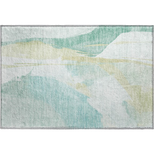 Luxury Washable Indoor/Outdoor Ravenna Teal Rug
