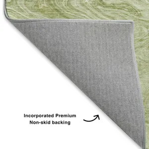 Luxury Washable Indoor/Outdoor Ravenna Sage 1\'8\" x 2\'6\" Rug