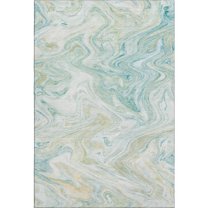 Luxury Washable Indoor/Outdoor Ravenna Sky Rug