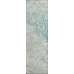 Luxury Washable Indoor/Outdoor Ravenna Sky 2'3