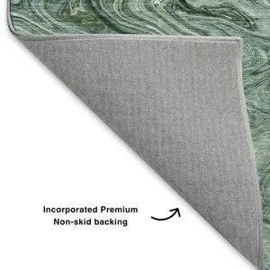 Luxury Washable Indoor/Outdoor Ravenna Teal 9\' x 12\' Rug