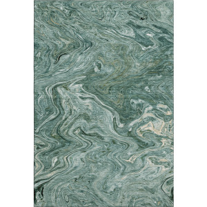 Luxury Washable Indoor/Outdoor Ravenna Teal Rug