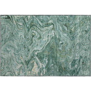 Luxury Washable Indoor/Outdoor Ravenna Teal Rug