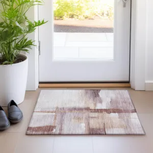 Luxury Washable Indoor/Outdoor Ravenna Blush 1\'8\" x 2\'6\" Rug