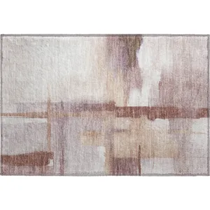 Luxury Washable Indoor/Outdoor Ravenna Blush 1\'8\" x 2\'6\" Rug