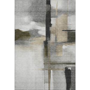 Luxury Washable Indoor/Outdoor Ravenna Gray Rug