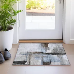 Luxury Washable Indoor/Outdoor Ravenna Taupe 1\'8\" x 2\'6\" Rug