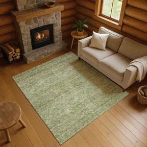 Luxury Washable Indoor/Outdoor Soft Essentials Aloe 5\' x 7\'6\" Rug
