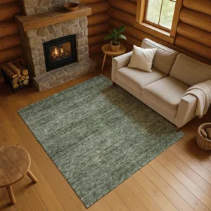 Luxury Washable Indoor/Outdoor Soft Essentials Basil 10\' x 14\' Rug