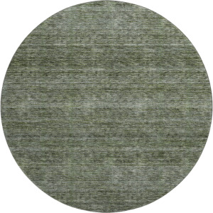 Luxury Washable Indoor/Outdoor Soft Essentials Basil 8' x 8' Round Rug