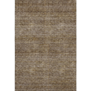 Luxury Washable Indoor/Outdoor Soft Essentials Brown Rug