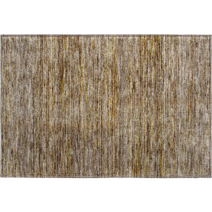 Luxury Washable Indoor/Outdoor Soft Essentials Brown Rug