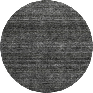 Luxury Washable Indoor/Outdoor Soft Essentials Charcoal 8' x 8' Round Rug