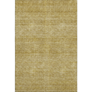 Luxury Washable Indoor/Outdoor Soft Essentials Gold Rug