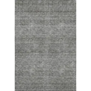 Luxury Washable Indoor/Outdoor Soft Essentials Gray 8\' x 10\' Rug