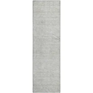 Luxury Washable Indoor/Outdoor Soft Essentials Linen 2\'3\" x 7\'6\" Runner Rug