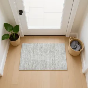 Luxury Washable Indoor/Outdoor Soft Essentials Linen 1\'8\" x 2\'6\" Rug