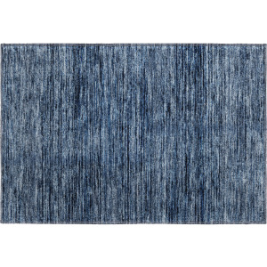 Luxury Washable Indoor/Outdoor Soft Essentials Navy Rug