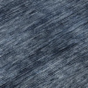 Luxury Washable Indoor/Outdoor Soft Essentials Navy 8\' x 8\' Round Rug