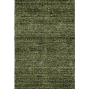 Luxury Washable Indoor/Outdoor Soft Essentials Olive Rug