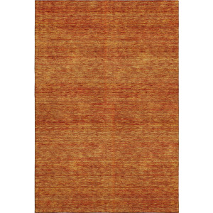 Luxury Washable Indoor/Outdoor Soft Essentials Orange Rug