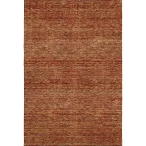 Luxury Washable Indoor/Outdoor Soft Essentials Paprika Rug