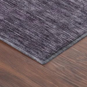 Luxury Washable Indoor/Outdoor Soft Essentials Plum 2\'3\" x 7\'6\" Runner Rug