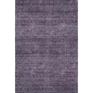 Luxury Washable Indoor/Outdoor Soft Essentials Plum Rug