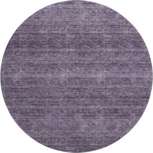 Luxury Washable Indoor/Outdoor Soft Essentials Plum 8' x 8' Round Rug